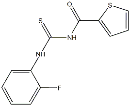 N-(2-fluorophenyl)-N'-(2-thienylcarbonyl)thiourea,,结构式