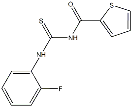 N-(2-fluorophenyl)-N'-(2-thienylcarbonyl)thiourea 结构式