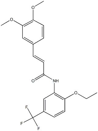 3-(3,4-dimethoxyphenyl)-N-[2-ethoxy-5-(trifluoromethyl)phenyl]acrylamide|