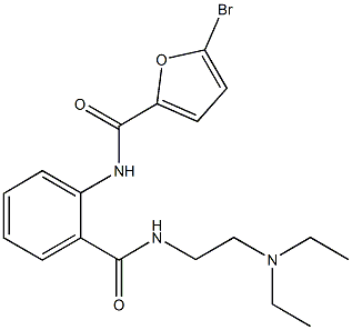 5-bromo-N-[2-({[2-(diethylamino)ethyl]amino}carbonyl)phenyl]-2-furamide Structure