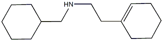 N-[2-(1-cyclohexen-1-yl)ethyl]-N-(cyclohexylmethyl)amine,,结构式