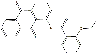 N-(9,10-dioxo-9,10-dihydro-1-anthracenyl)-2-ethoxybenzamide,,结构式