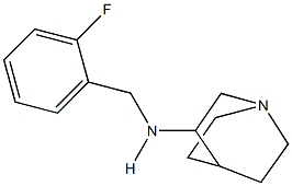 N-(1-azabicyclo[2.2.2]oct-3-yl)-N-(2-fluorobenzyl)amine Structure