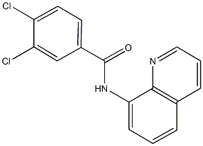 3,4-dichloro-N-(8-quinolinyl)benzamide Struktur