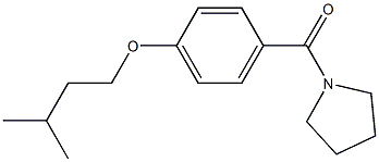 isopentyl 4-(1-pyrrolidinylcarbonyl)phenyl ether Structure