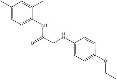 N-(2,4-dimethylphenyl)-2-(4-ethoxyanilino)acetamide,,结构式