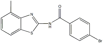 4-bromo-N-(4-methyl-1,3-benzothiazol-2-yl)benzamide|