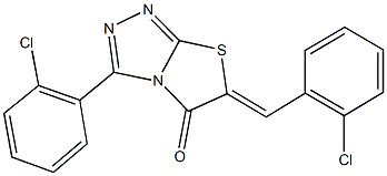  6-(2-chlorobenzylidene)-3-(2-chlorophenyl)[1,3]thiazolo[2,3-c][1,2,4]triazol-5(6H)-one