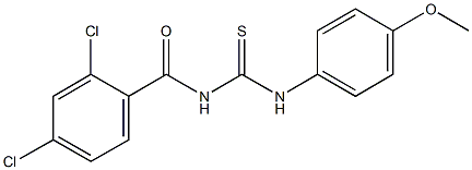 N-(2,4-dichlorobenzoyl)-N'-(4-methoxyphenyl)thiourea Structure