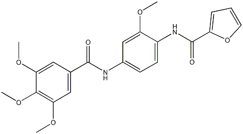 N-{2-methoxy-4-[(3,4,5-trimethoxybenzoyl)amino]phenyl}-2-furamide|