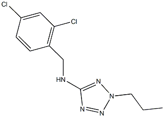 N-(2,4-dichlorobenzyl)-N-(2-propyl-2H-tetraazol-5-yl)amine 化学構造式