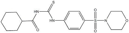 N-(cyclohexylcarbonyl)-N'-[4-(4-morpholinylsulfonyl)phenyl]thiourea