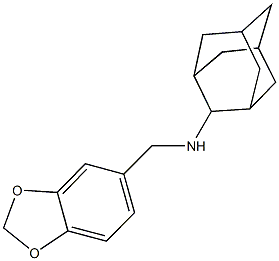 N-(2-adamantyl)-N-(1,3-benzodioxol-5-ylmethyl)amine Structure