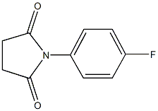 1-(4-fluorophenyl)-2,5-pyrrolidinedione 结构式