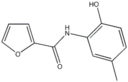 N-(2-hydroxy-5-methylphenyl)-2-furamide Structure