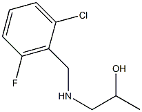1-[(2-chloro-6-fluorobenzyl)amino]-2-propanol,,结构式