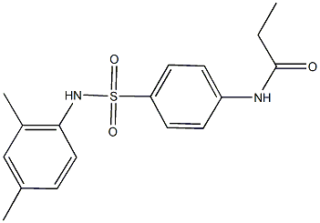 N-{4-[(2,4-dimethylanilino)sulfonyl]phenyl}propanamide Structure