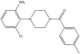 3-chloro-2-[4-(4-methylbenzoyl)-1-piperazinyl]phenylamine