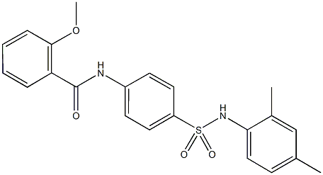 N-{4-[(2,4-dimethylanilino)sulfonyl]phenyl}-2-methoxybenzamide Structure