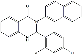 2-(2,4-dichlorophenyl)-3-(2-naphthyl)-2,3-dihydro-4(1H)-quinazolinone