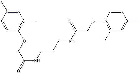 2-(2,4-dimethylphenoxy)-N-(3-{[(2,4-dimethylphenoxy)acetyl]amino}propyl)acetamide 化学構造式
