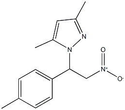 1-[2-nitro-1-(4-methylphenyl)ethyl]-3,5-dimethyl-1H-pyrazole|