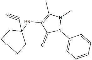  1-[(1,5-dimethyl-3-oxo-2-phenyl-2,3-dihydro-1H-pyrazol-4-yl)amino]cyclopentanecarbonitrile