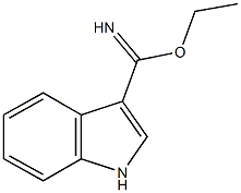 ethyl 1H-indole-3-carboximidoate 化学構造式