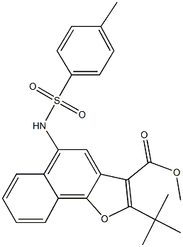 methyl 2-tert-butyl-5-{[(4-methylphenyl)sulfonyl]amino}naphtho[1,2-b]furan-3-carboxylate