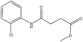 methyl 4-(2-chloroanilino)-4-oxobutanoate,,结构式