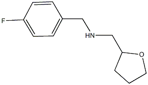 N-(4-fluorobenzyl)-N-(tetrahydro-2-furanylmethyl)amine,,结构式