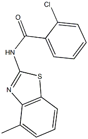  2-chloro-N-(4-methyl-1,3-benzothiazol-2-yl)benzamide