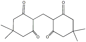 2-[(4,4-dimethyl-2,6-dioxocyclohexyl)methyl]-5,5-dimethyl-1,3-cyclohexanedione Struktur