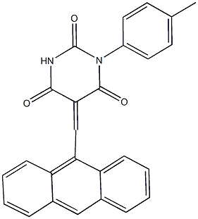 5-(9-anthrylmethylene)-1-(4-methylphenyl)-2,4,6(1H,3H,5H)-pyrimidinetrione