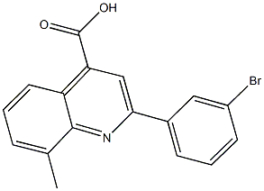 2-(3-bromophenyl)-8-methyl-4-quinolinecarboxylic acid