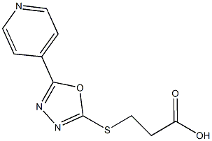  3-{[5-(4-pyridinyl)-1,3,4-oxadiazol-2-yl]sulfanyl}propanoic acid