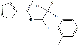 N-[2,2,2-trichloro-1-(2-toluidino)ethyl]-2-furamide 结构式