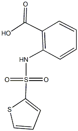 2-[(2-thienylsulfonyl)amino]benzoic acid Struktur