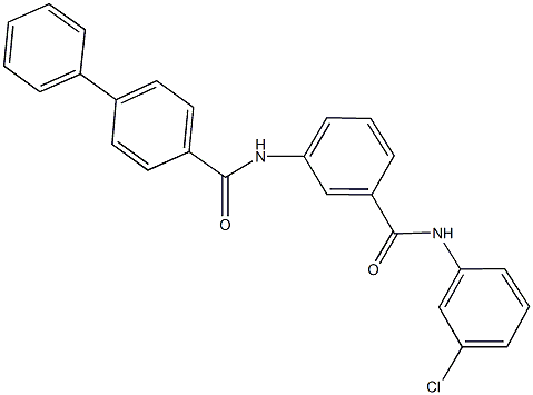 N-{3-[(3-chloroanilino)carbonyl]phenyl}[1,1'-biphenyl]-4-carboxamide