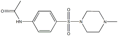 N-{4-[(4-methyl-1-piperazinyl)sulfonyl]phenyl}acetamide Structure