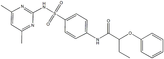  N-(4-{[(4,6-dimethyl-2-pyrimidinyl)amino]sulfonyl}phenyl)-2-phenoxybutanamide