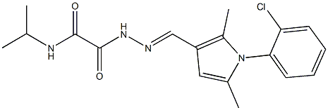 2-(2-{[1-(2-chlorophenyl)-2,5-dimethyl-1H-pyrrol-3-yl]methylene}hydrazino)-N-isopropyl-2-oxoacetamide