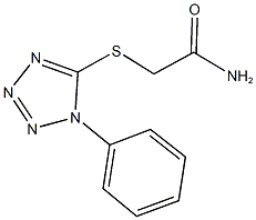 2-[(1-phenyl-1H-tetraazol-5-yl)sulfanyl]acetamide Struktur