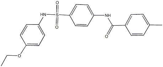 N-{4-[(4-ethoxyanilino)sulfonyl]phenyl}-4-methylbenzamide 结构式