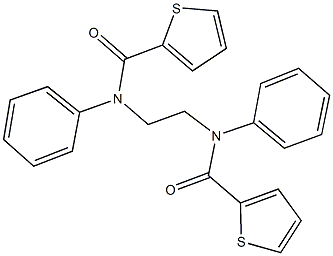 N-phenyl-N-{2-[(2-thienylcarbonyl)anilino]ethyl}-2-thiophenecarboxamide,,结构式