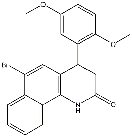 6-bromo-4-(2,5-dimethoxyphenyl)-3,4-dihydrobenzo[h]quinolin-2(1H)-one