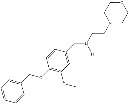 N-[4-(benzyloxy)-3-methoxybenzyl]-N-[2-(4-morpholinyl)ethyl]amine Structure