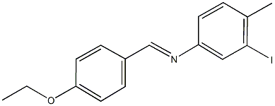 N-(4-ethoxybenzylidene)-N-(3-iodo-4-methylphenyl)amine Structure