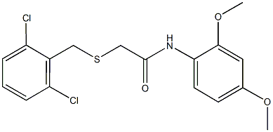 2-[(2,6-dichlorobenzyl)sulfanyl]-N-(2,4-dimethoxyphenyl)acetamide