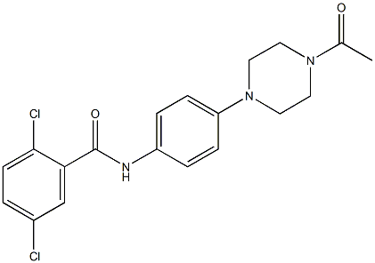 N-[4-(4-acetyl-1-piperazinyl)phenyl]-2,5-dichlorobenzamide